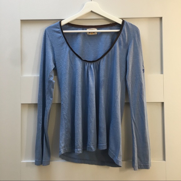 Trapeze -Style Shirt with Suede Trim - Picture 1 of 5